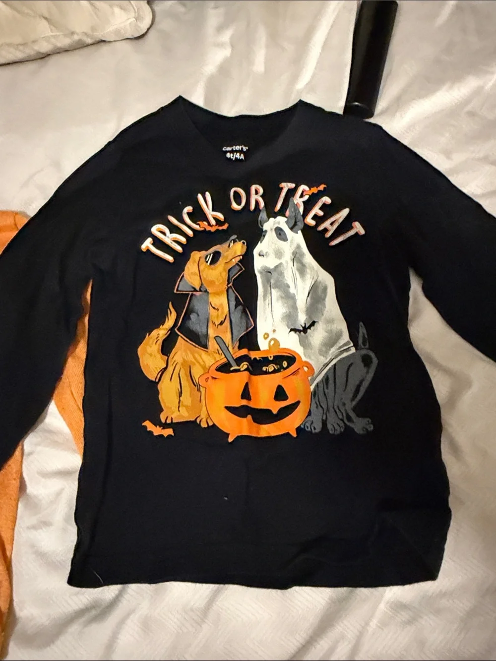 Kids Halloween Bundle Set - Black & Orange - 4T